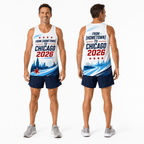 Chicago Running Tank Top Custom Hometown to Chicago 2026 Running Singlet for Men and Women