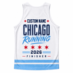 Chicago Running Tank Top Custom Name 2026 Finisher Running Singlet for Men and Women