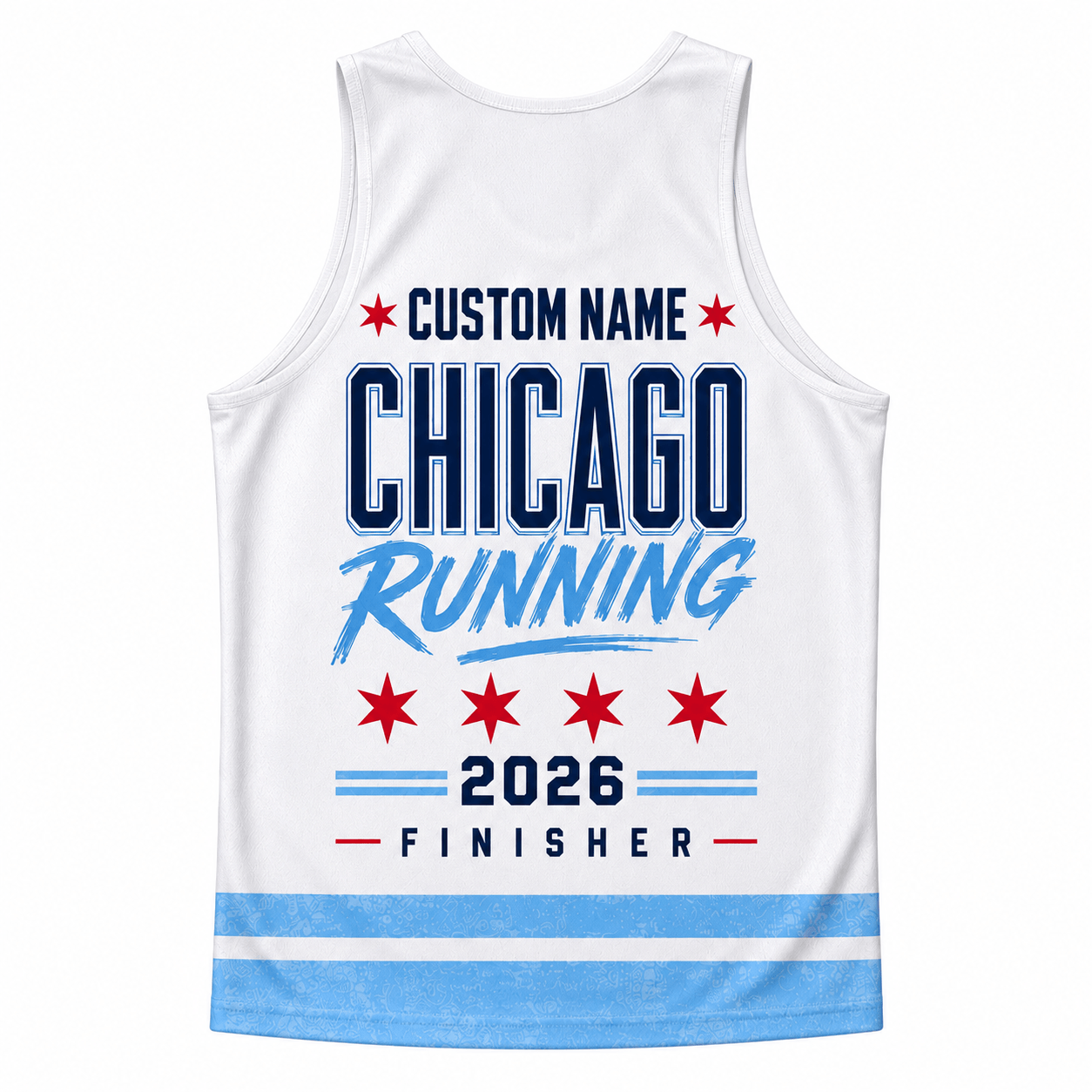 Chicago Running Tank Top Custom Name 2026 Finisher Running Singlet for Men and Women