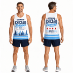 Chicago Running Tank Top Custom Name 2026 Finisher Running Singlet for Men and Women
