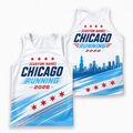 Chicago Running Tank Top Custom Name 2026 Running Singlet for Men and Women