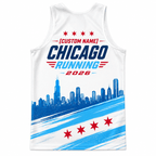 Chicago Running Tank Top Custom Name 2026 Running Singlet for Men and Women