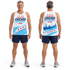 Chicago Running Tank Top Custom Name 2026 Running Singlet for Men and Women