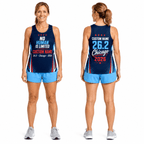 Chicago Running Tank Top Custom Name No Human Is Limited 26.2 Running Singlet for Men and Women