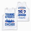 Chicago Running Tank Top Training 26.2 Running Singlet for Men and Women