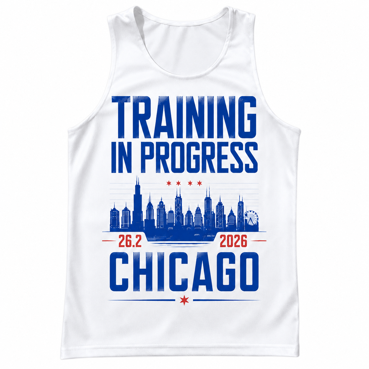 Chicago Running Tank Top Training 26.2 Running Singlet for Men and Women