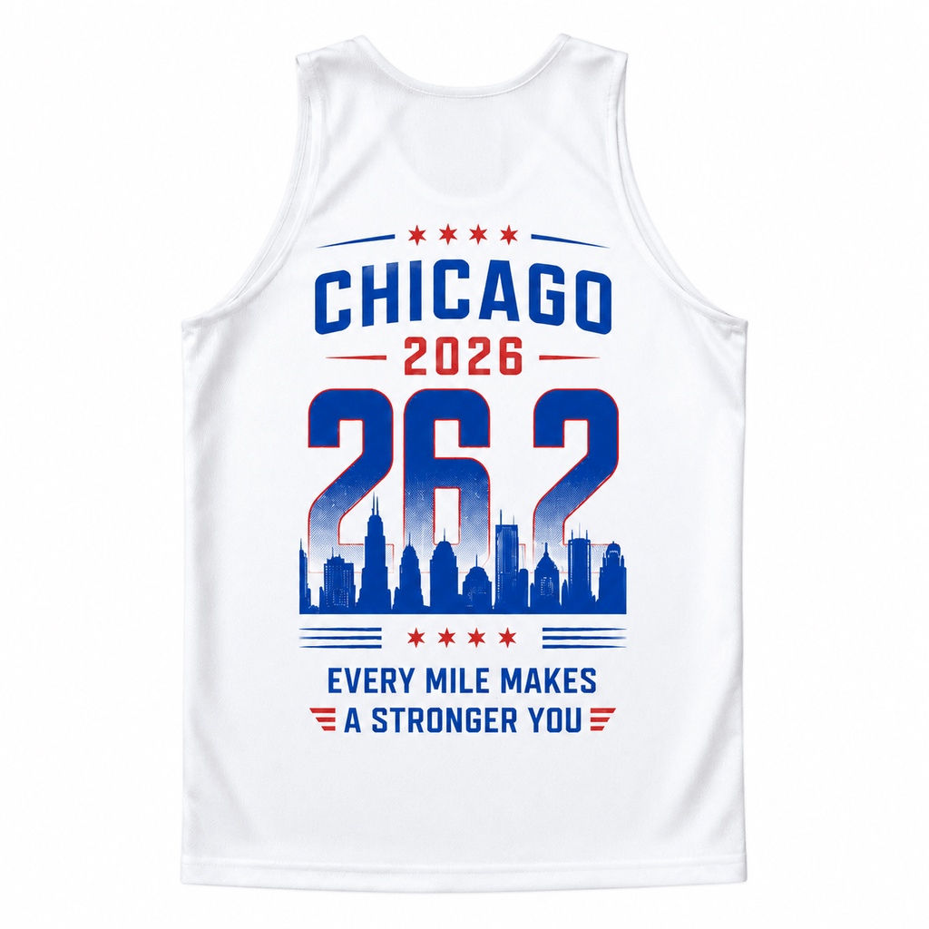 Chicago Running Tank Top Training 26.2 Running Singlet for Men and Women