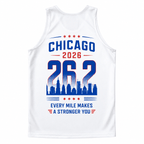 Chicago Running Tank Top Training 26.2 Running Singlet for Men and Women