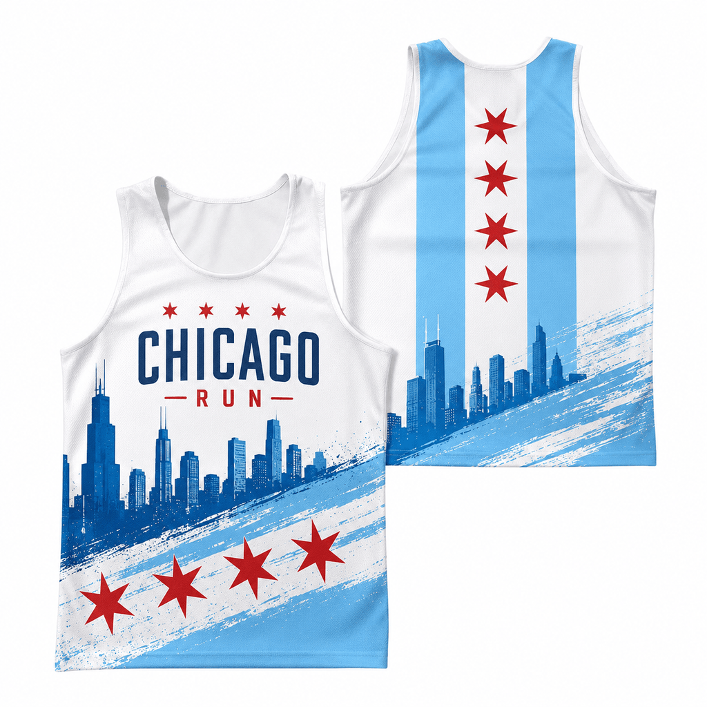 Chicago Running Tank Top Windy City Running Singlet for Men and Women
