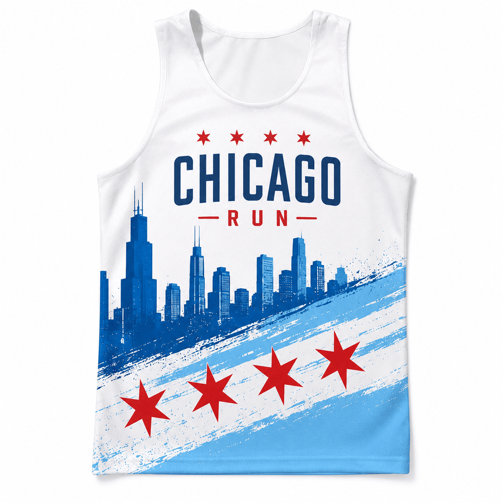 Chicago Running Tank Top Windy City Running Singlet for Men and Women