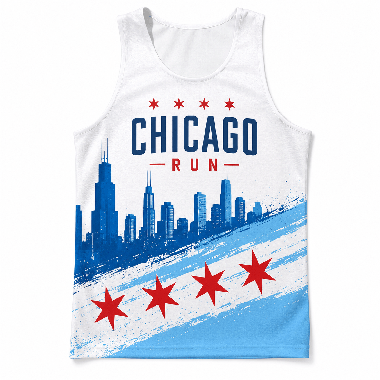 Chicago Running Tank Top Windy City Running Singlet for Men and Women