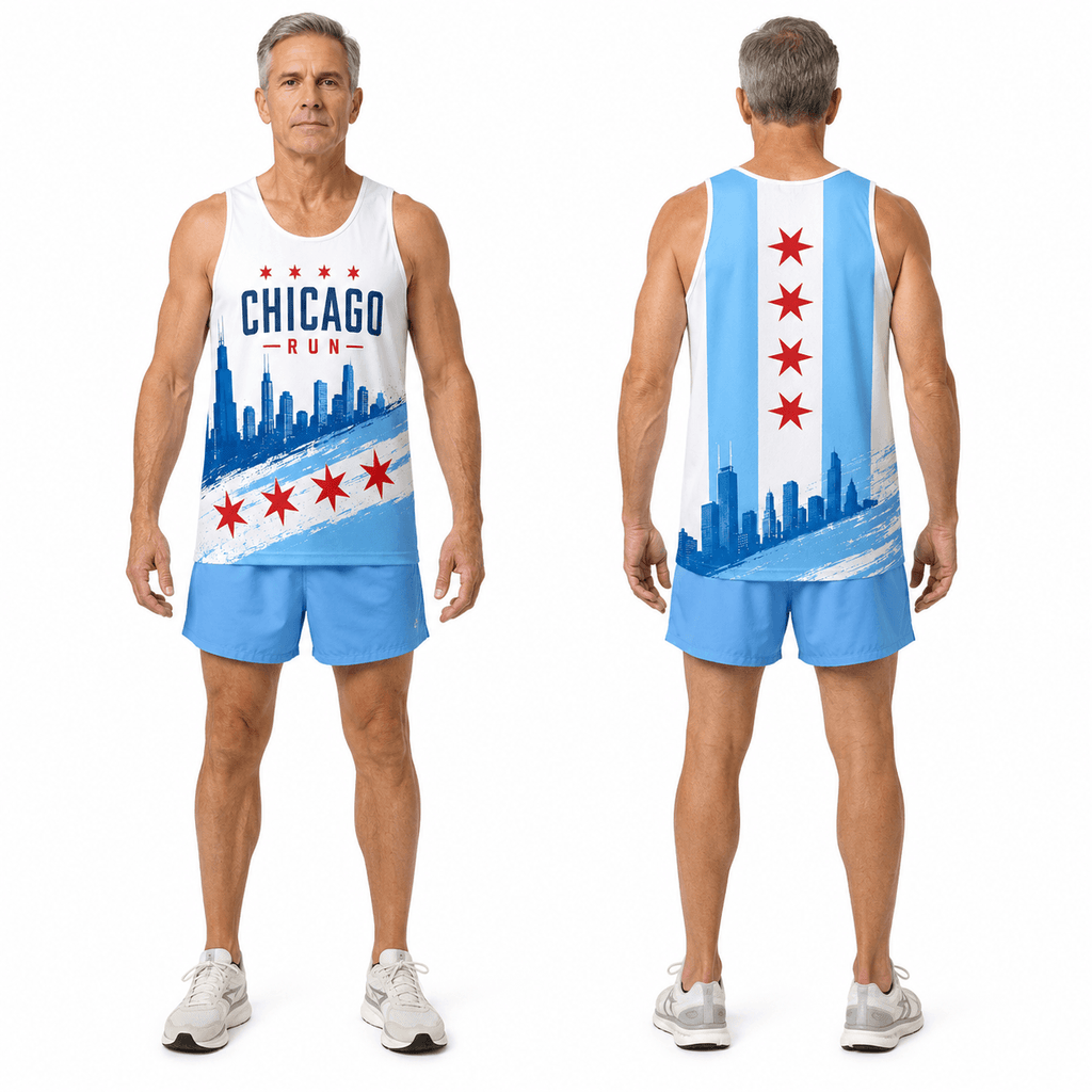 Chicago Running Tank Top Windy City Running Singlet for Men and Women