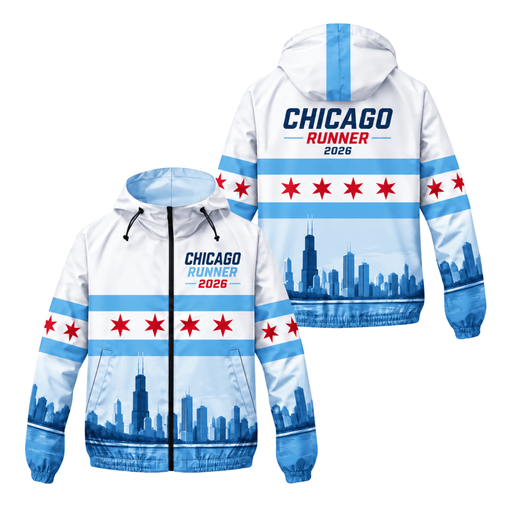 Chicago Running Windbreaker Jacket Lakefront Runner Running Jacket for Men and Women