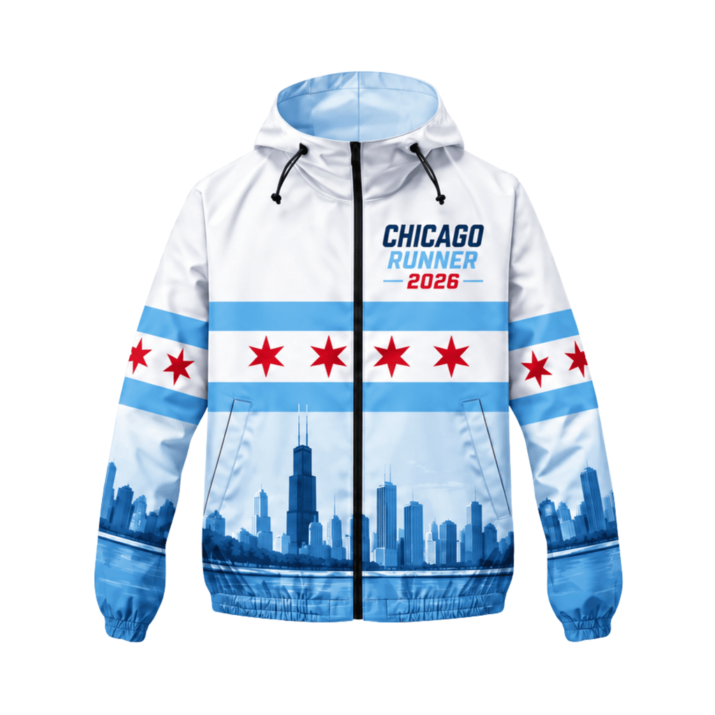 Chicago Running Windbreaker Jacket Lakefront Runner Running Jacket for Men and Women