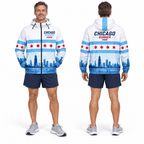 Chicago Running Windbreaker Jacket Lakefront Runner Running Jacket for Men and Women