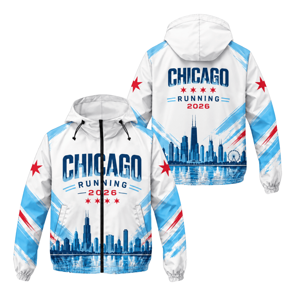 Chicago Running Windbreaker Jacket City Motion Running Jacket for Men and Women