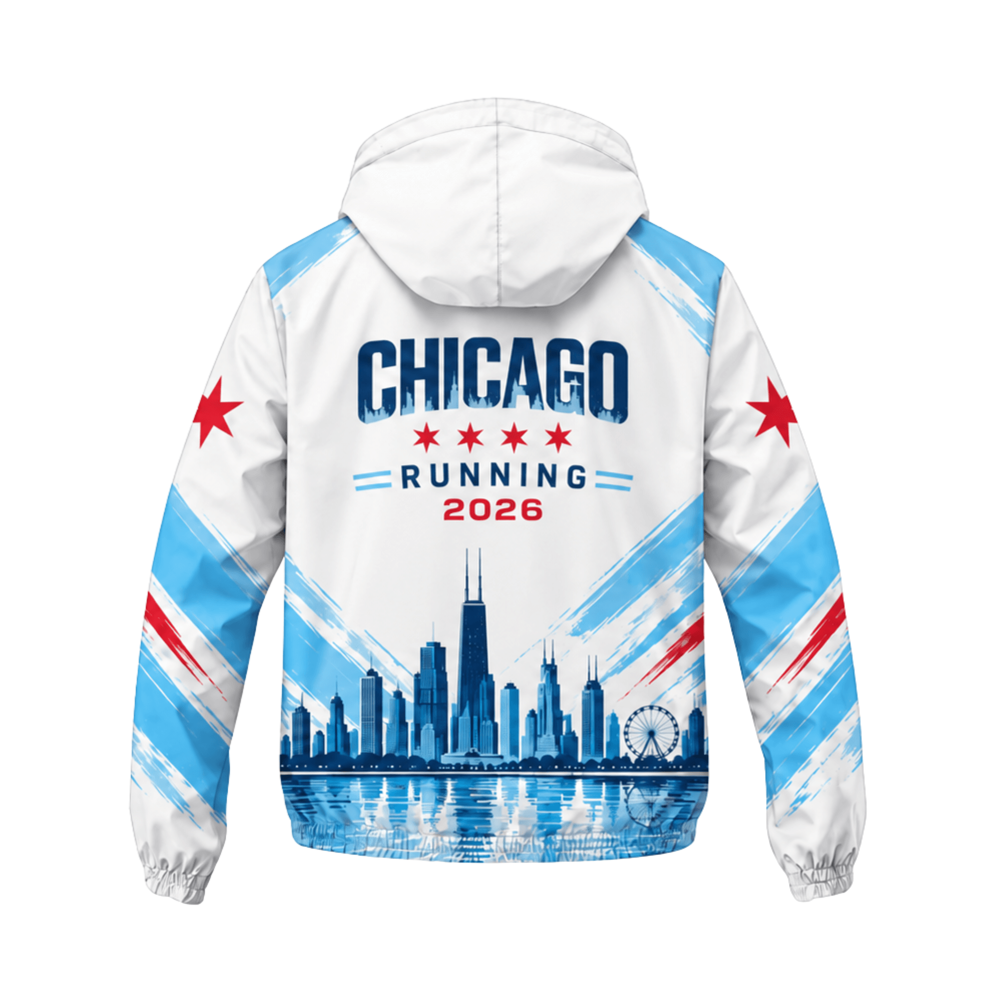 Chicago Running Windbreaker Jacket City Motion Running Jacket for Men and Women