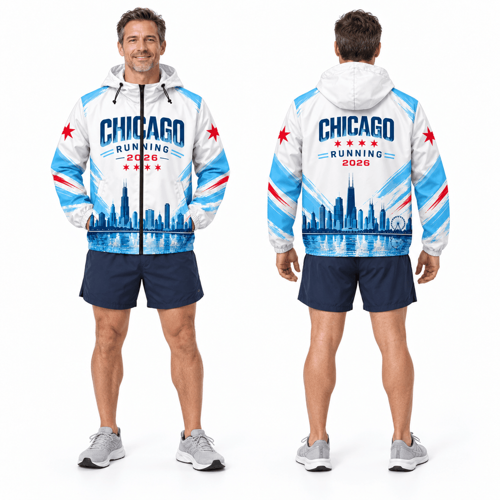 Chicago Running Windbreaker Jacket City Motion Running Jacket for Men and Women