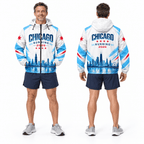 Chicago Running Windbreaker Jacket City Motion Running Jacket for Men and Women