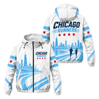 Chicago Running Windbreaker Jacket City Stride Running Jacket for Men and Women
