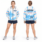 Chicago Running Windbreaker Jacket City Stride Running Jacket for Men and Women