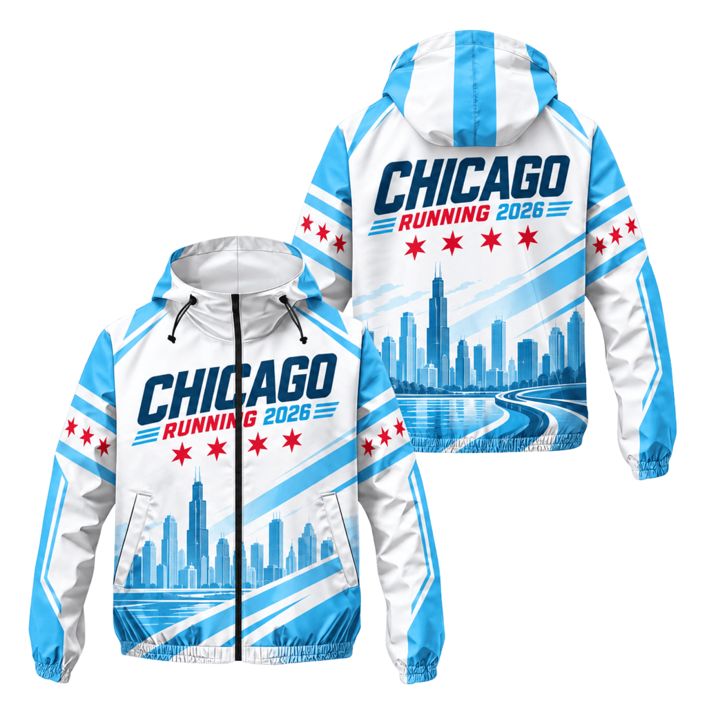 Chicago Running Windbreaker Jacket Lakefront 2026 Running Jacket for Men and Women