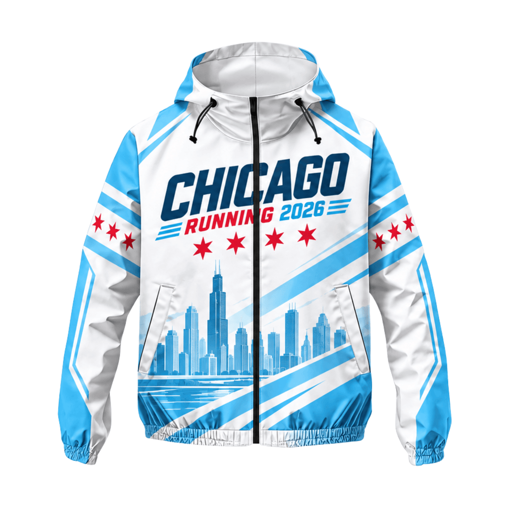 Chicago Running Windbreaker Jacket Lakefront 2026 Running Jacket for Men and Women