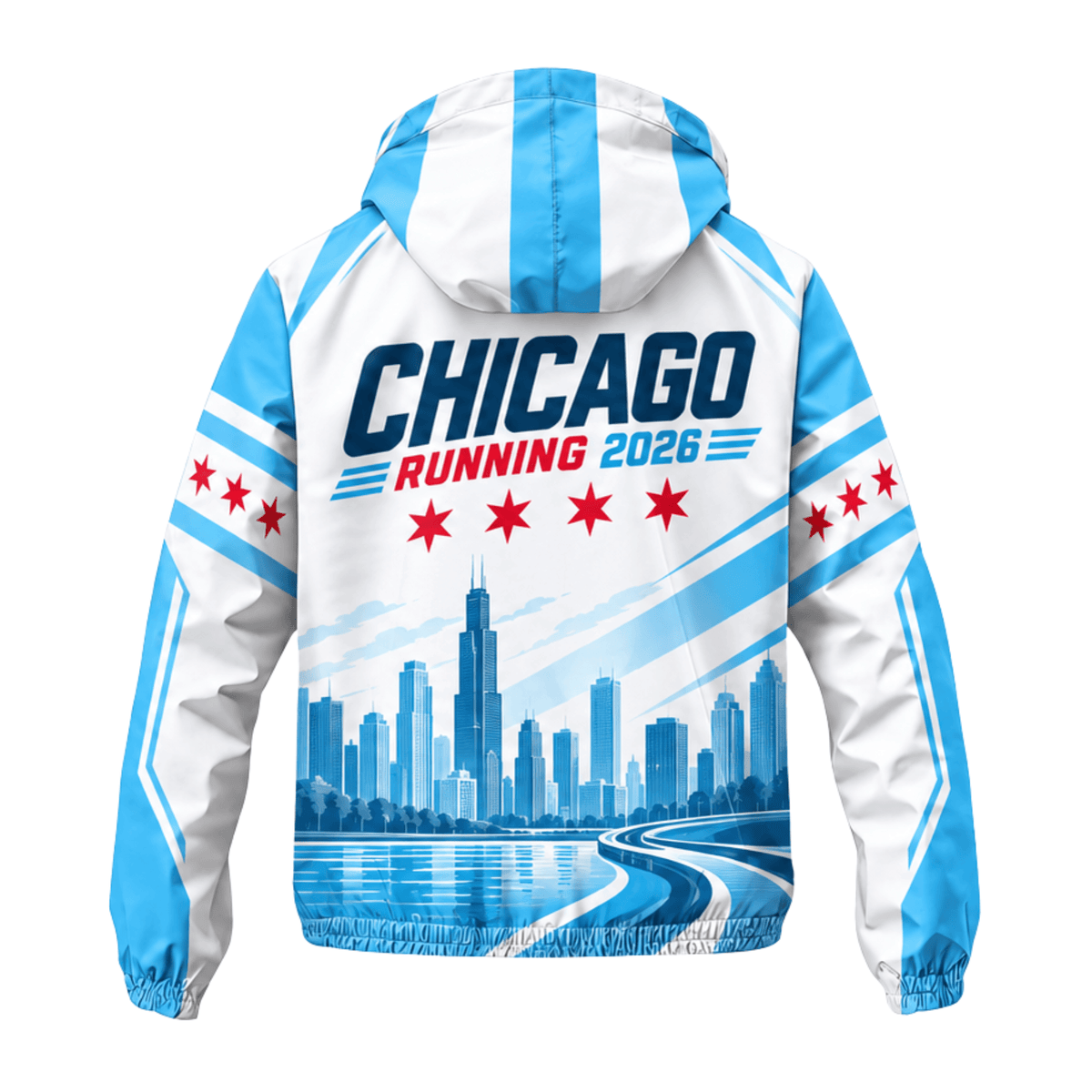 Chicago Running Windbreaker Jacket Lakefront 2026 Running Jacket for Men and Women