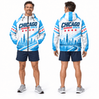Chicago Running Windbreaker Jacket Lakefront 2026 Running Jacket for Men and Women