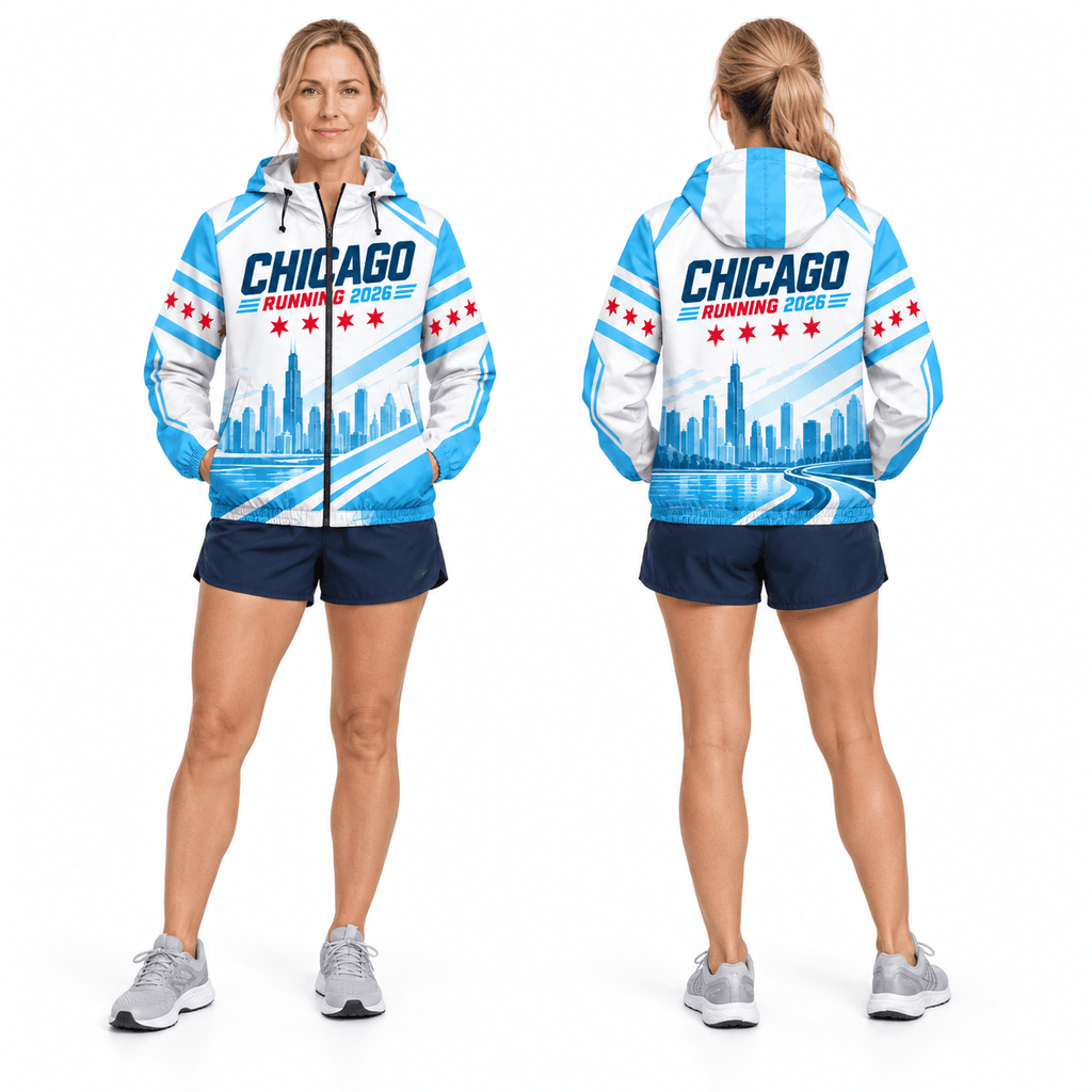 Chicago Running Windbreaker Jacket Lakefront 2026 Running Jacket for Men and Women