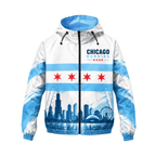 Chicago Running Windbreaker Jacket Lakefront Icons Running Jacket for Men and Women