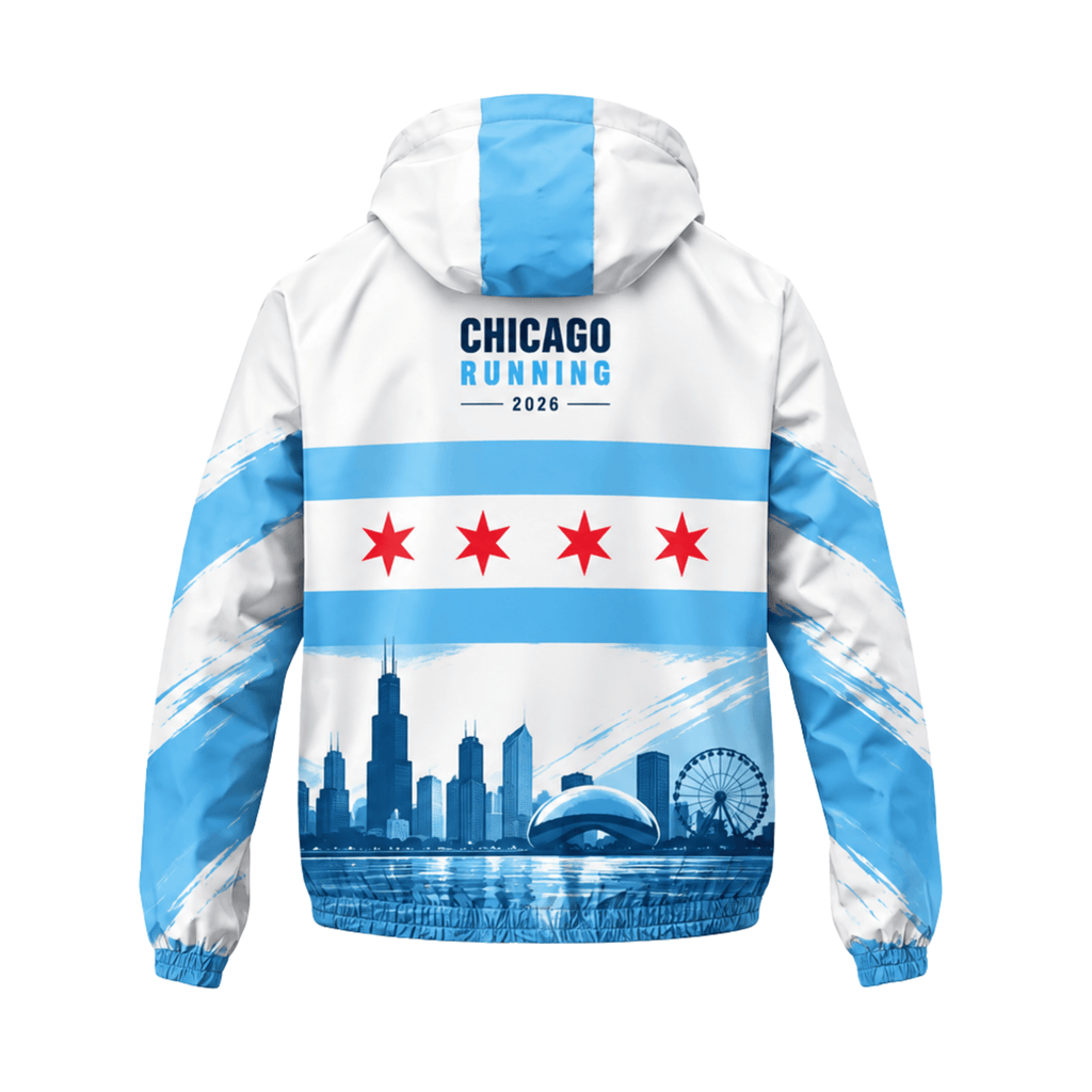 Chicago Running Windbreaker Jacket Lakefront Icons Running Jacket for Men and Women