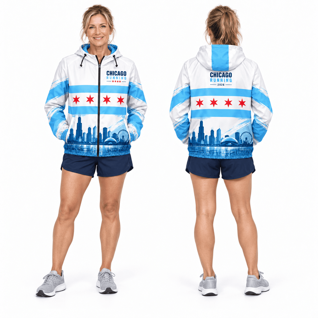Chicago Running Windbreaker Jacket Lakefront Icons Running Jacket for Men and Women