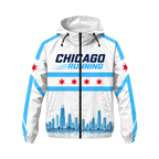 Chicago Running Windbreaker Jacket Lakefront Skyline Running Jacket for Men and Women