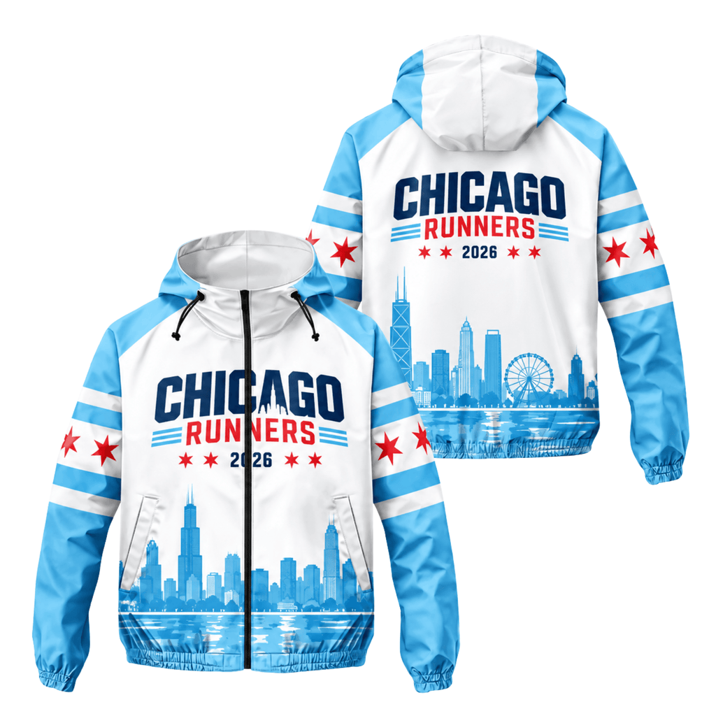 Chicago Running Windbreaker Jacket Lakeside Pulse Running Jacket for Men and Women