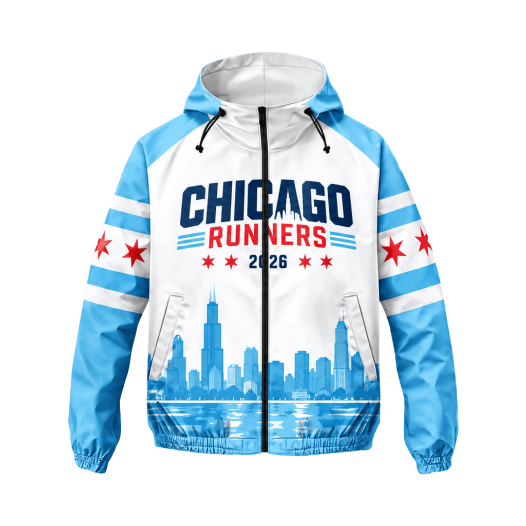 Chicago Running Windbreaker Jacket Lakeside Pulse Running Jacket for Men and Women