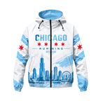 Chicago Running Windbreaker Jacket Run Further Running Jacket for Men and Women