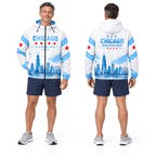 Chicago Running Windbreaker Jacket Run Further Running Jacket for Men and Women