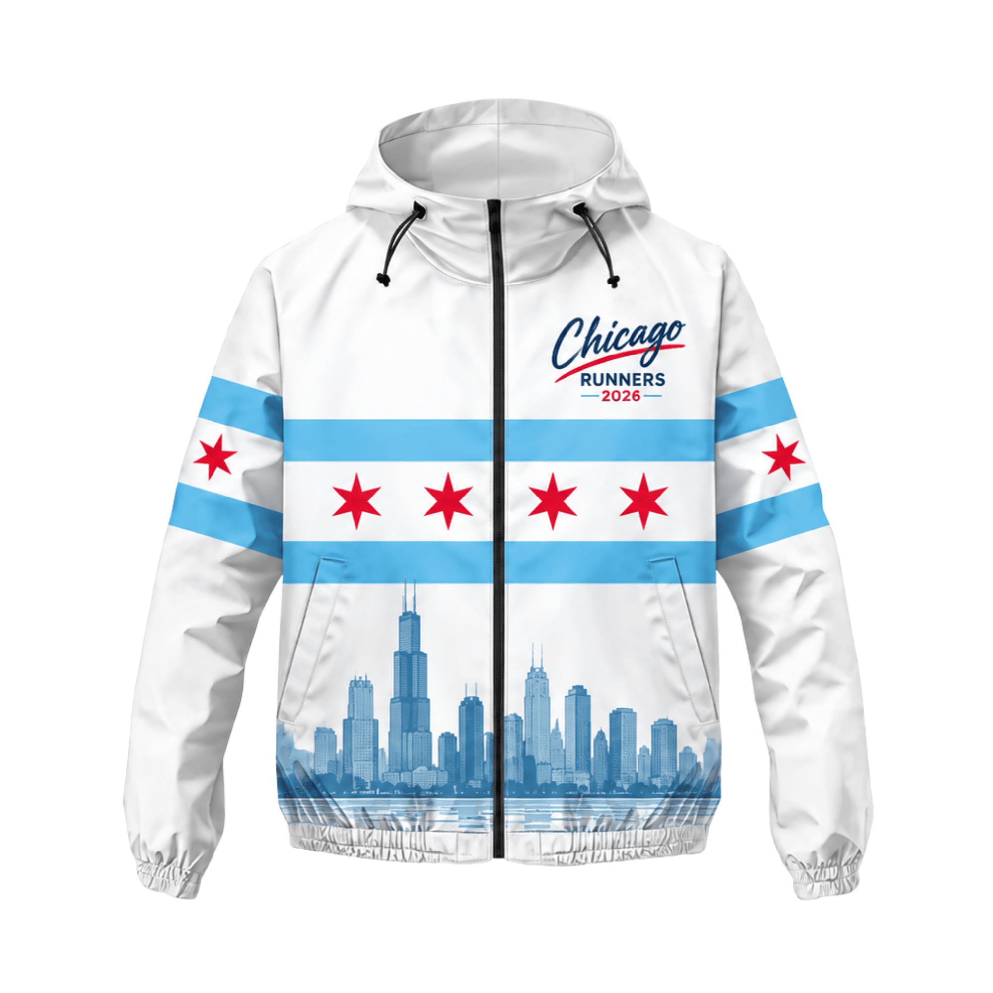Chicago Running Windbreaker Jacket Runners 2026 Running Jacket for Men and Women
