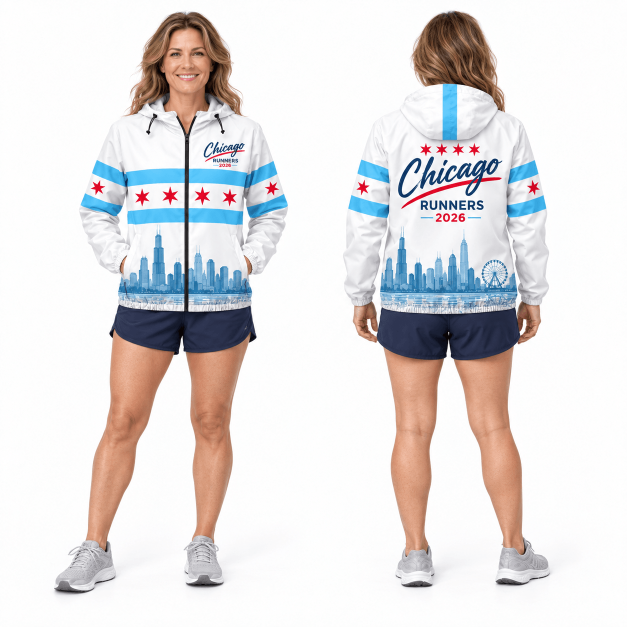 Chicago Running Windbreaker Jacket Runners 2026 Running Jacket for Men and Women
