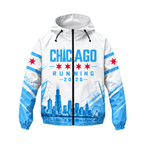 Chicago Running Windbreaker Jacket Skyline Breeze Running Jacket for Men and Women