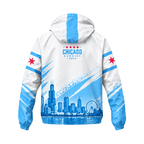 Chicago Running Windbreaker Jacket Skyline Breeze Running Jacket for Men and Women