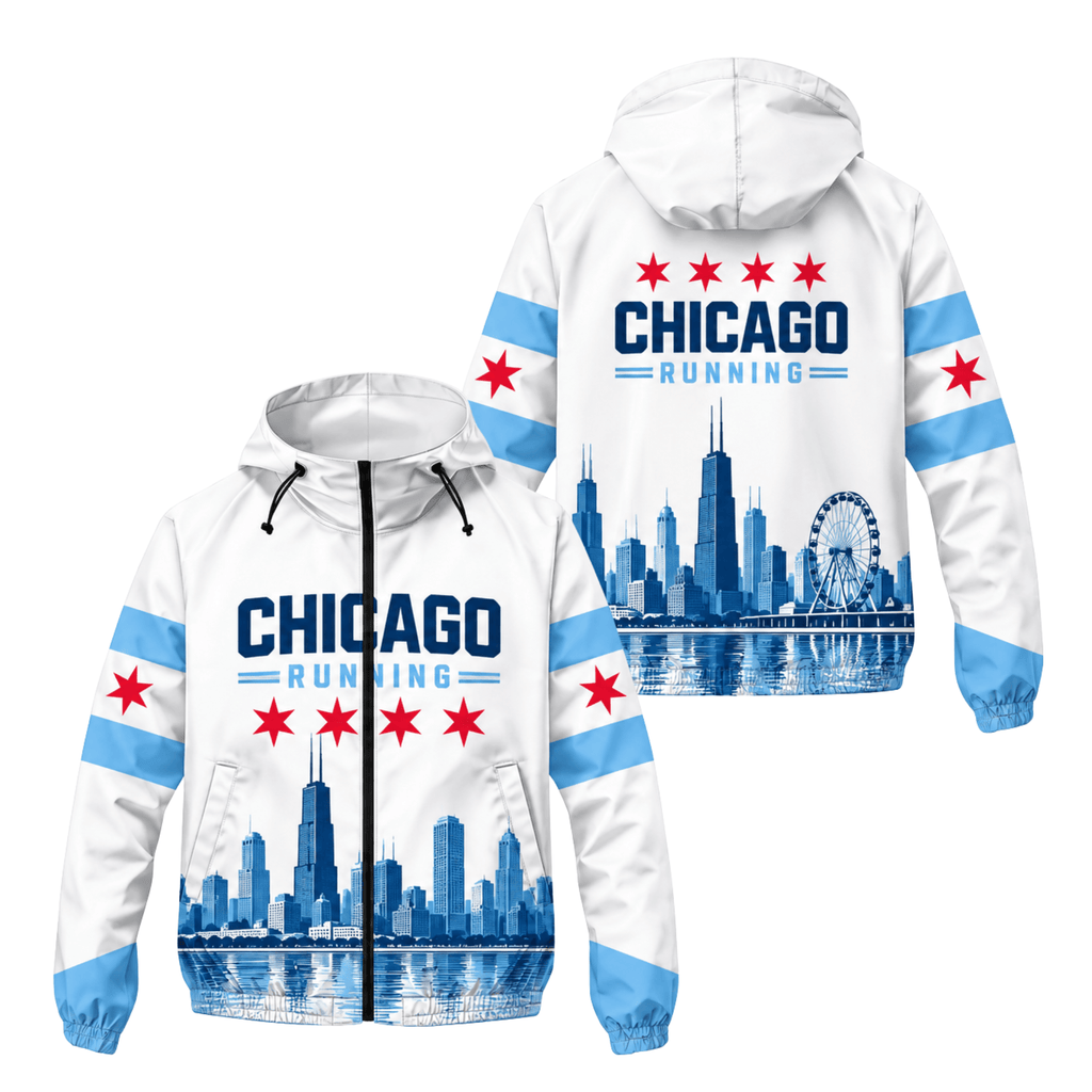 Chicago Running Windbreaker Jacket Windy City Running Jacket for Men and Women