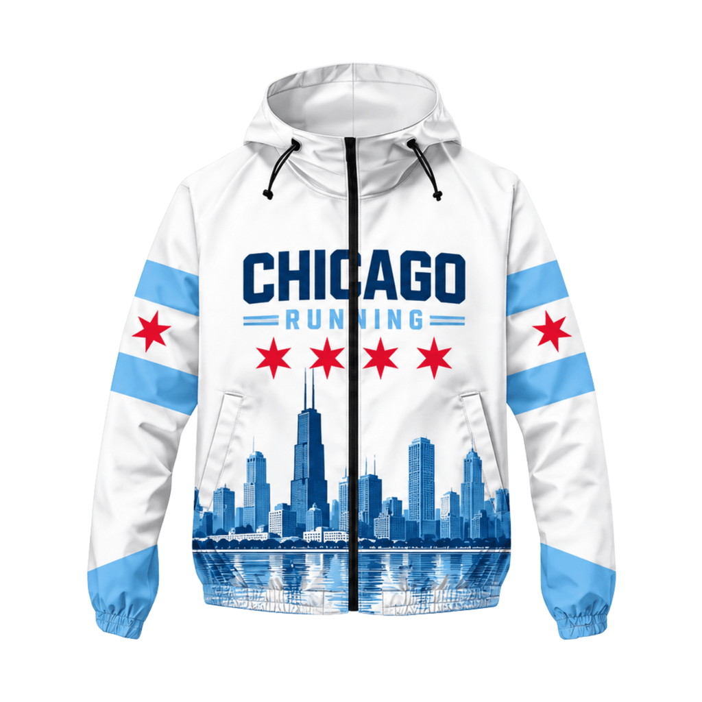 Chicago Running Windbreaker Jacket Windy City Running Jacket for Men and Women