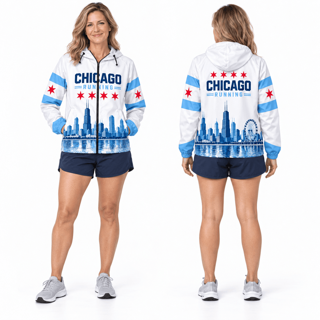 Chicago Running Windbreaker Jacket Windy City Running Jacket for Men and Women