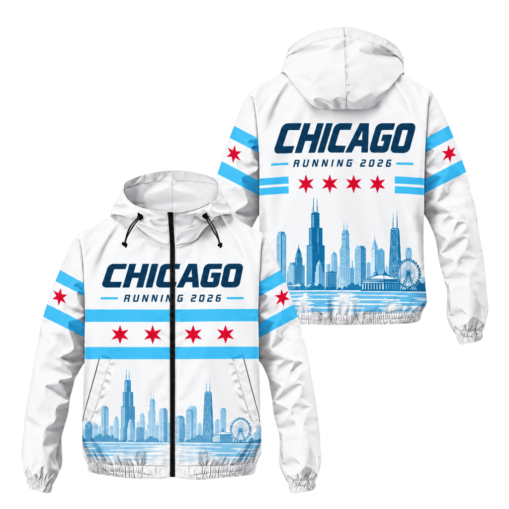 Chicago Running Windbreaker Jacket Windy Heritage Running Jacket for Men and Women