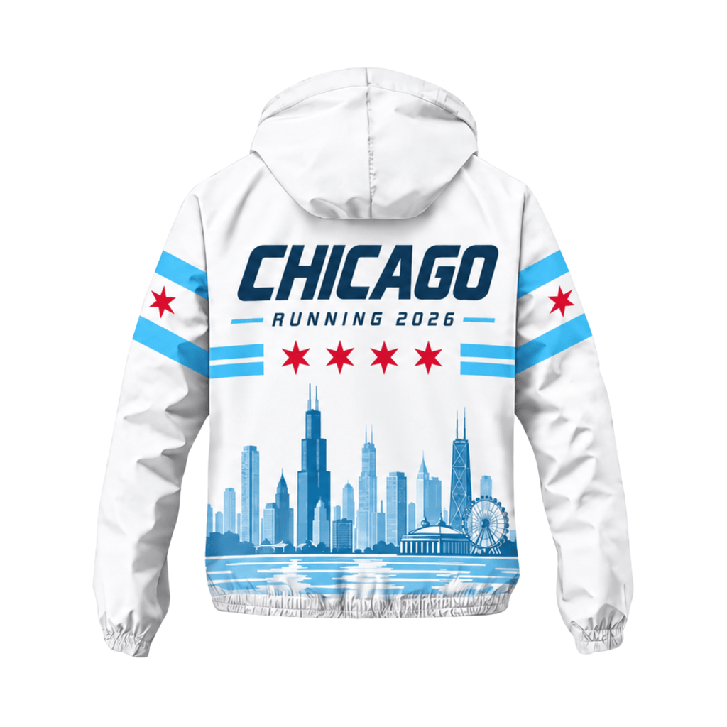 Chicago Running Windbreaker Jacket Windy Heritage Running Jacket for Men and Women