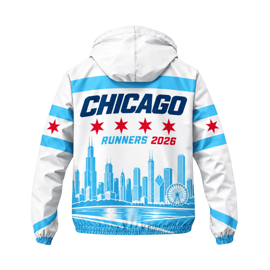 Chicago Running Windbreaker Jacket Windy Horizon Running Jacket for Men and Women