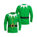 Christmas Elf Suit Funny Unisex Running Long Sleeve Shirt