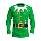 Christmas Elf Suit Funny Unisex Running Long Sleeve Shirt